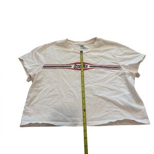 Levi’s Women’s White Cropped T-shirt Large